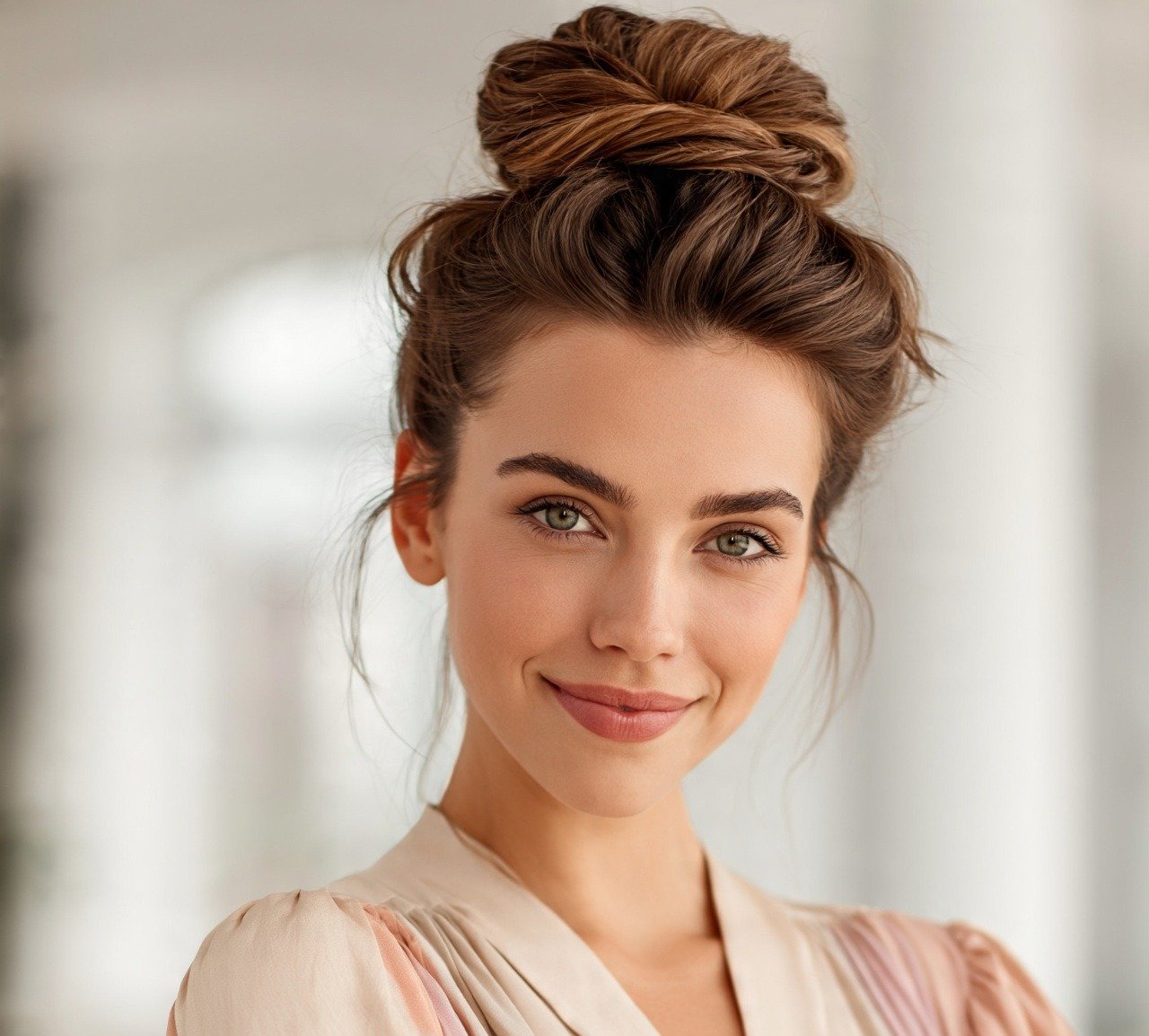 14 Trending Bun Hairstyles For Long Hair You'll Want to Try 7 6. Twisted Top Knot Hairstyles For Long Hair
