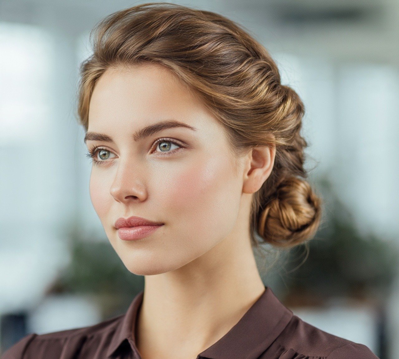 7. Low Twisted Chignon Hairstyles Updo