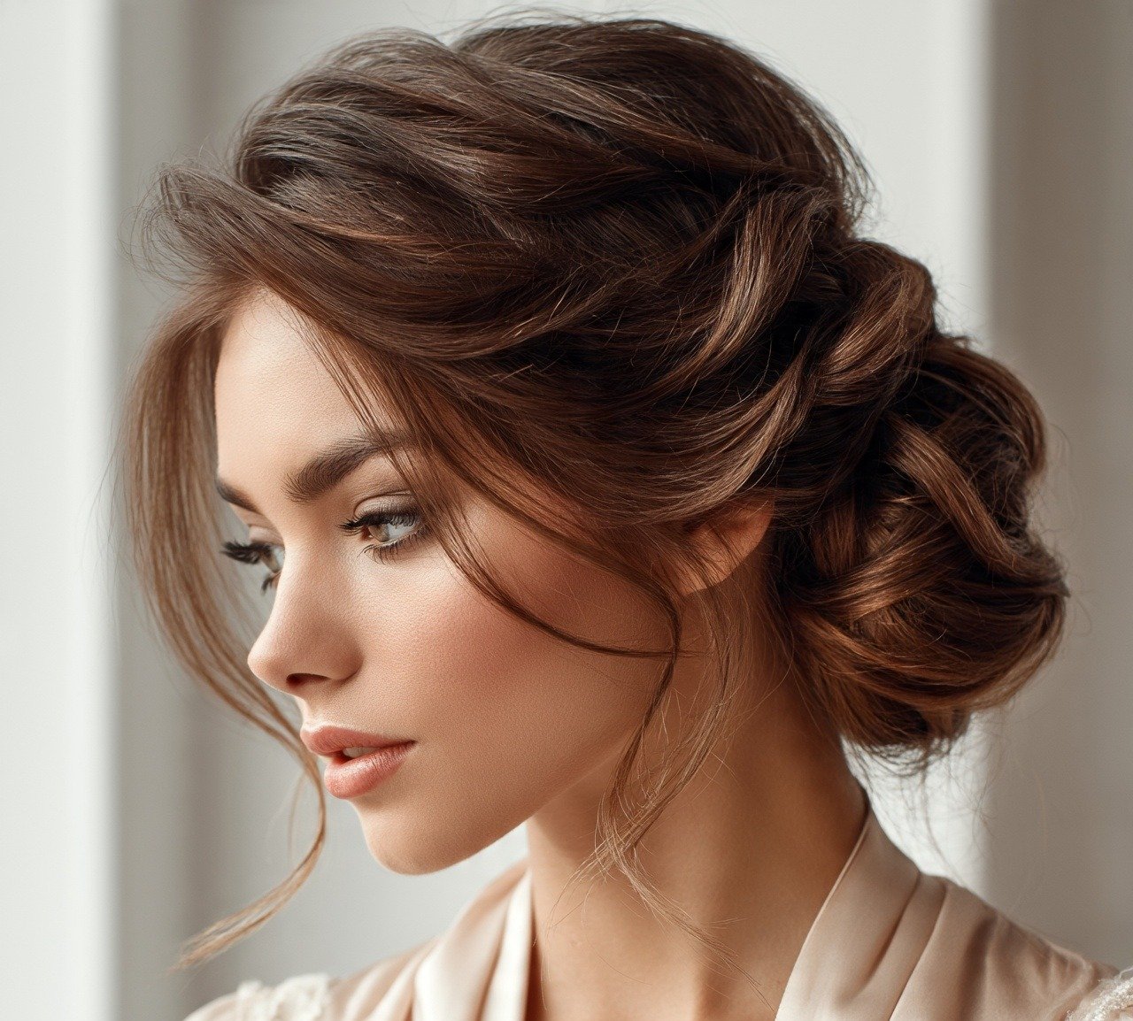 15 Trendy Messy Low Bun Hairstyles That Look Effortlessly Stylish 8 7. Romantic Updo Low Bun For Weddings Hairstyles
