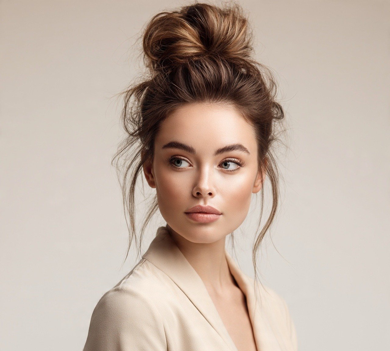 15 Trending Up Hairstyles For Long Hair You’ll Want to Try 8 7. Voluminous Top Knot Up Hairstyle For Long Hair