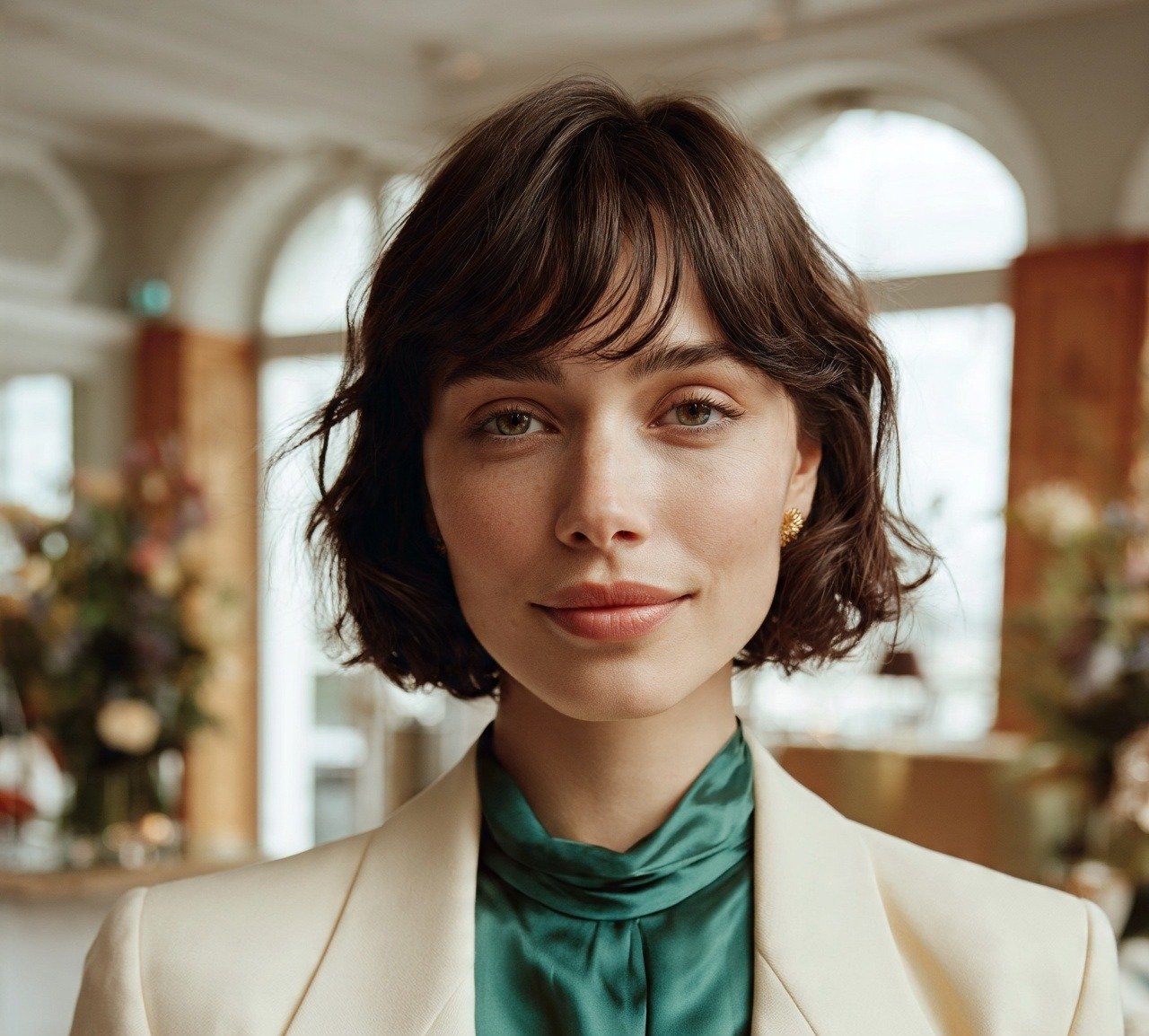 7. Wavy French Bob Short Hairstyles For Women