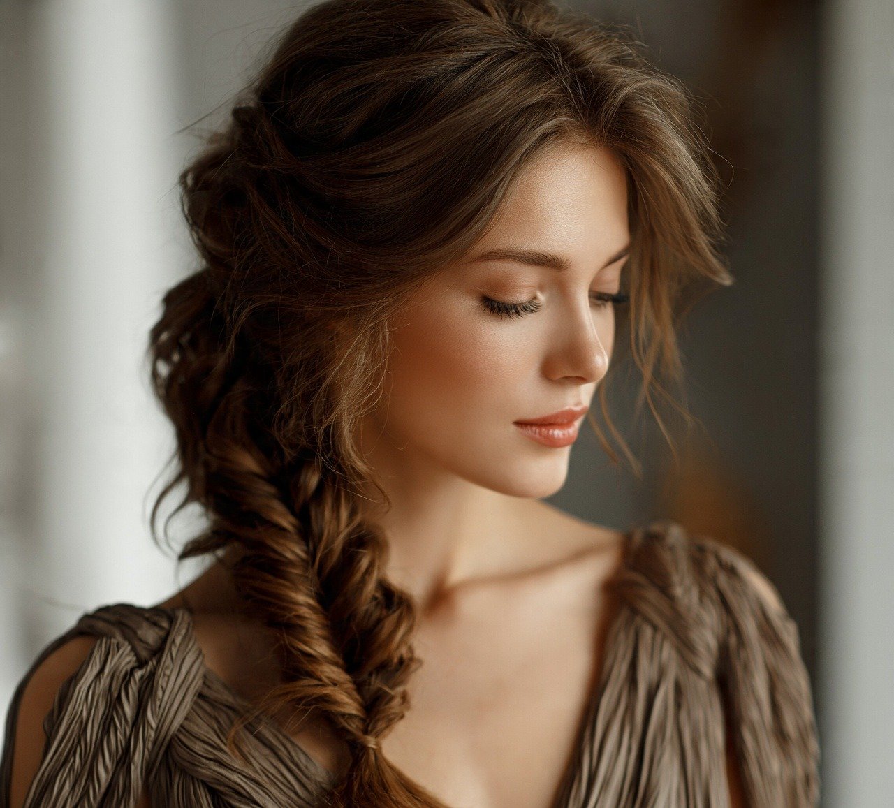 Updo Hairstyles For Prom: 16 Trending Looks to Steal the Night 9 8. Bohemian Fishtail Braid Updo Hairstyles For Prom Night