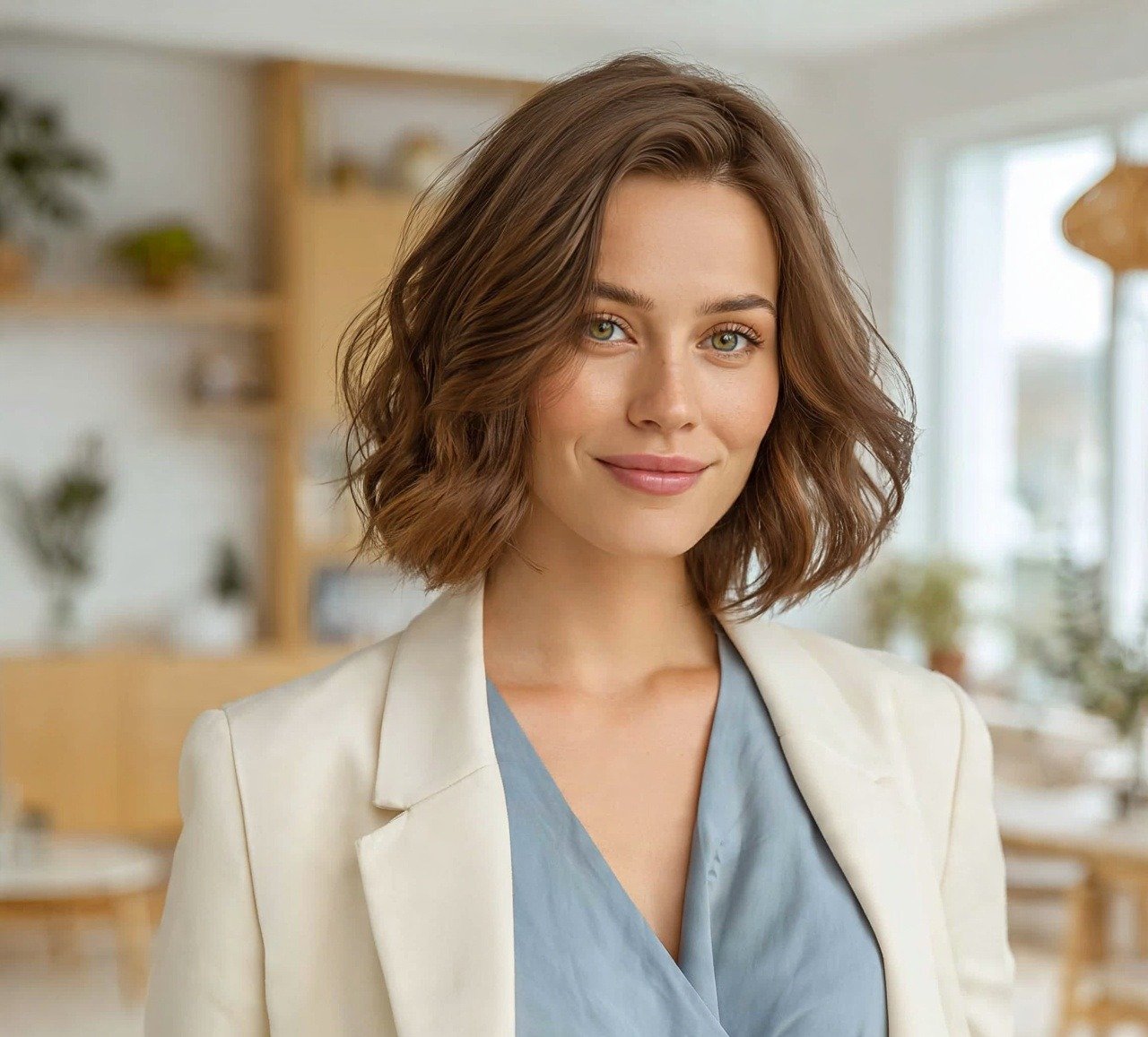 8. Collarbone Wavy Bob Hairstyles