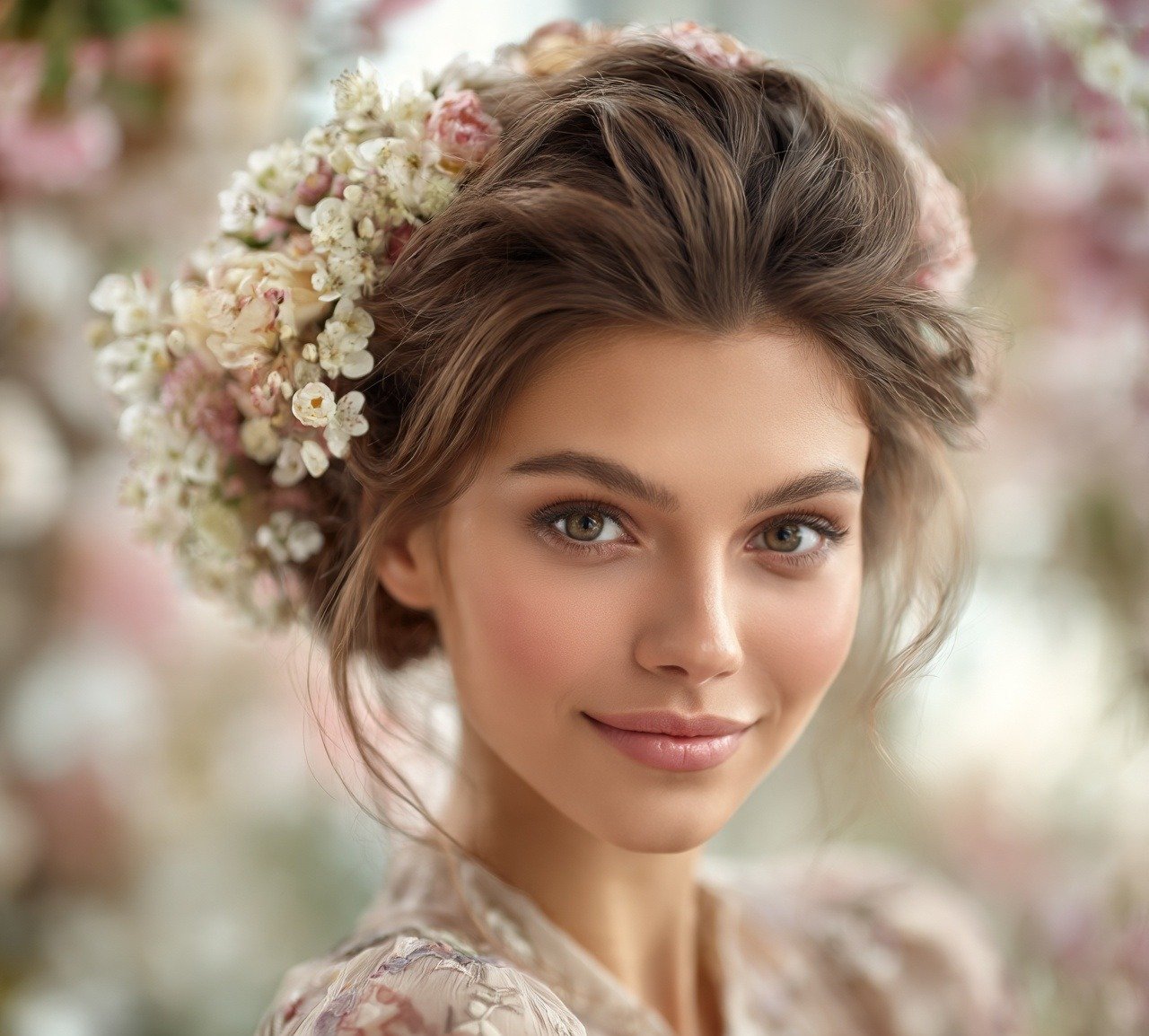 14 Trending Bun Hairstyles For Long Hair You'll Want to Try 9 8. Flower Bun Hairstyles For Long Hair