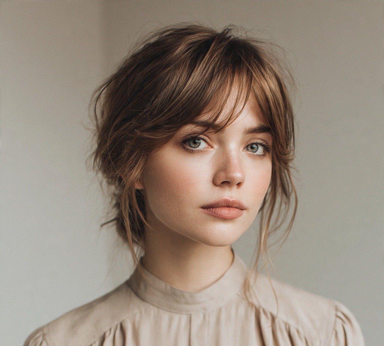 15 Trendy Messy Low Bun Hairstyles That Look Effortlessly Stylish 9 8. Messy Low Bun With Side Swept Bangs Hairstyles