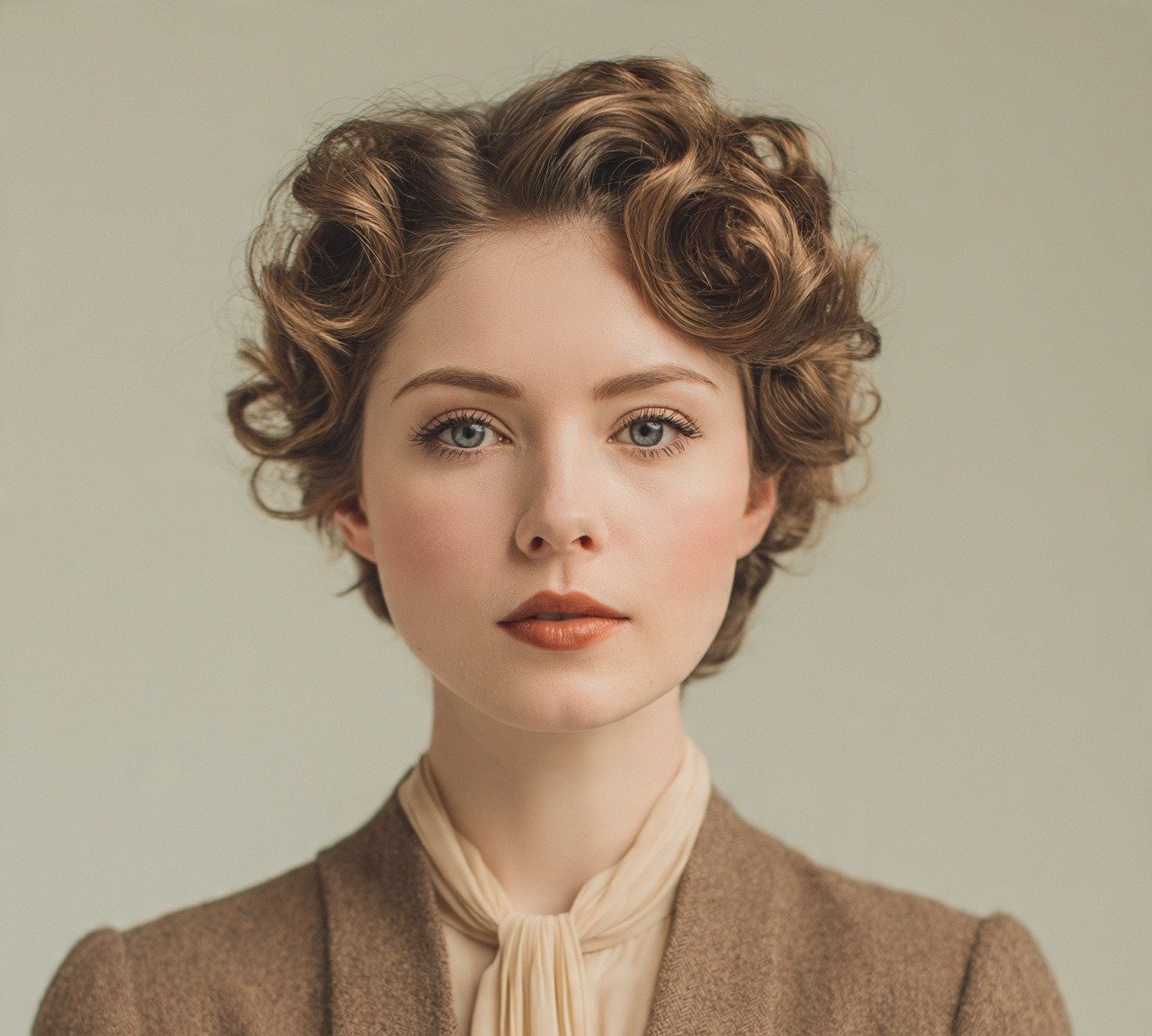 Updo Hairstyles For Short Hair: 15 Trendy Ideas That Turns Heads 9 8. Pin Curl Updo Hairstyles For Short Hair