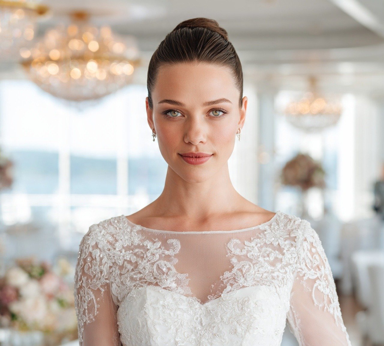 Bun Hairstyles For Wedding: 13 Trendy Ideas to Inspire Your Big Day 9 8. Sleek Ballet Bun Hairstyles For Wedding