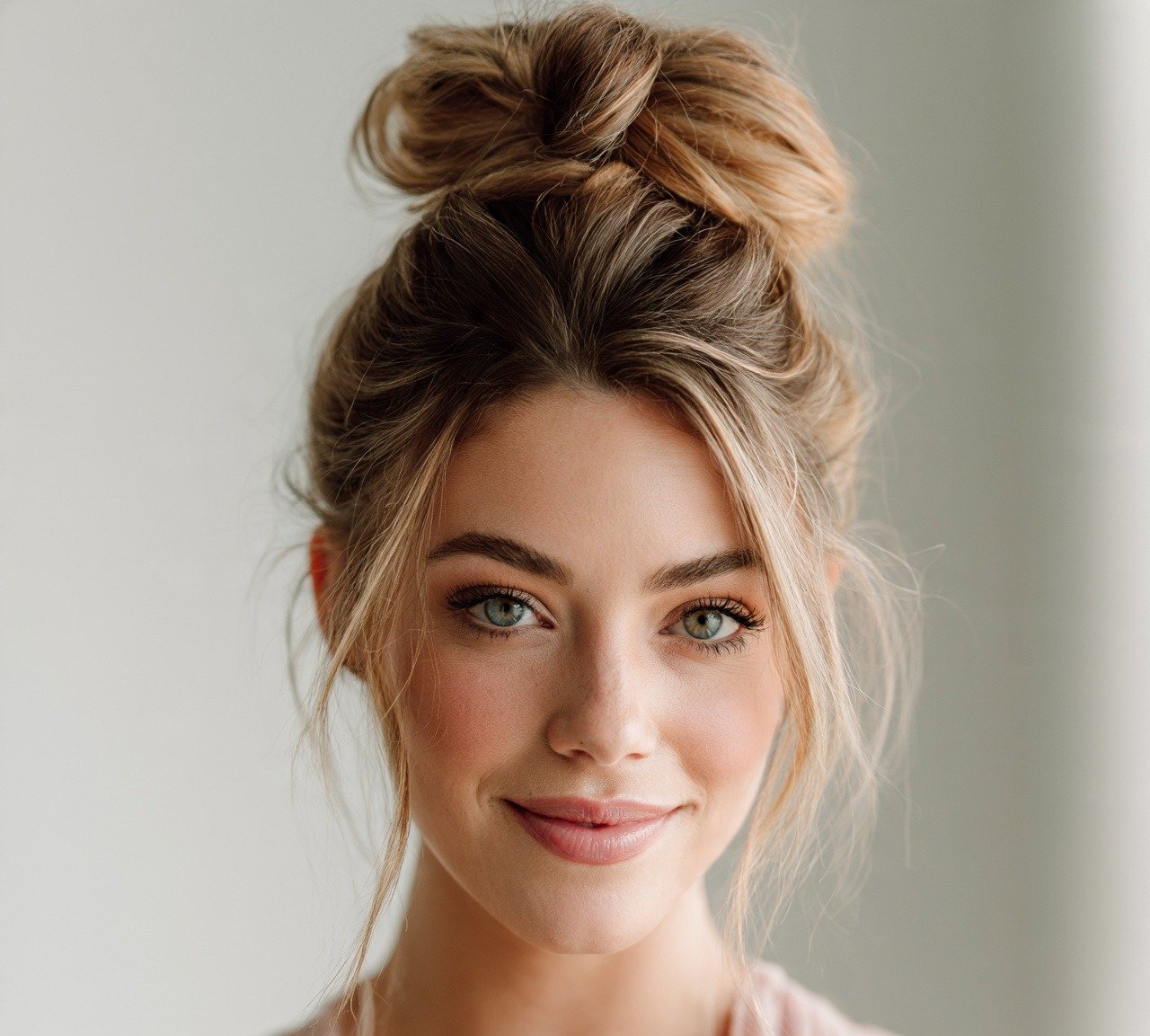 15 Trending Stunning Bridesmaid Updo Hairstyles For Any Wedding Theme 9 8. Textured Top Knot Bridesmaid Updo Hairstyles