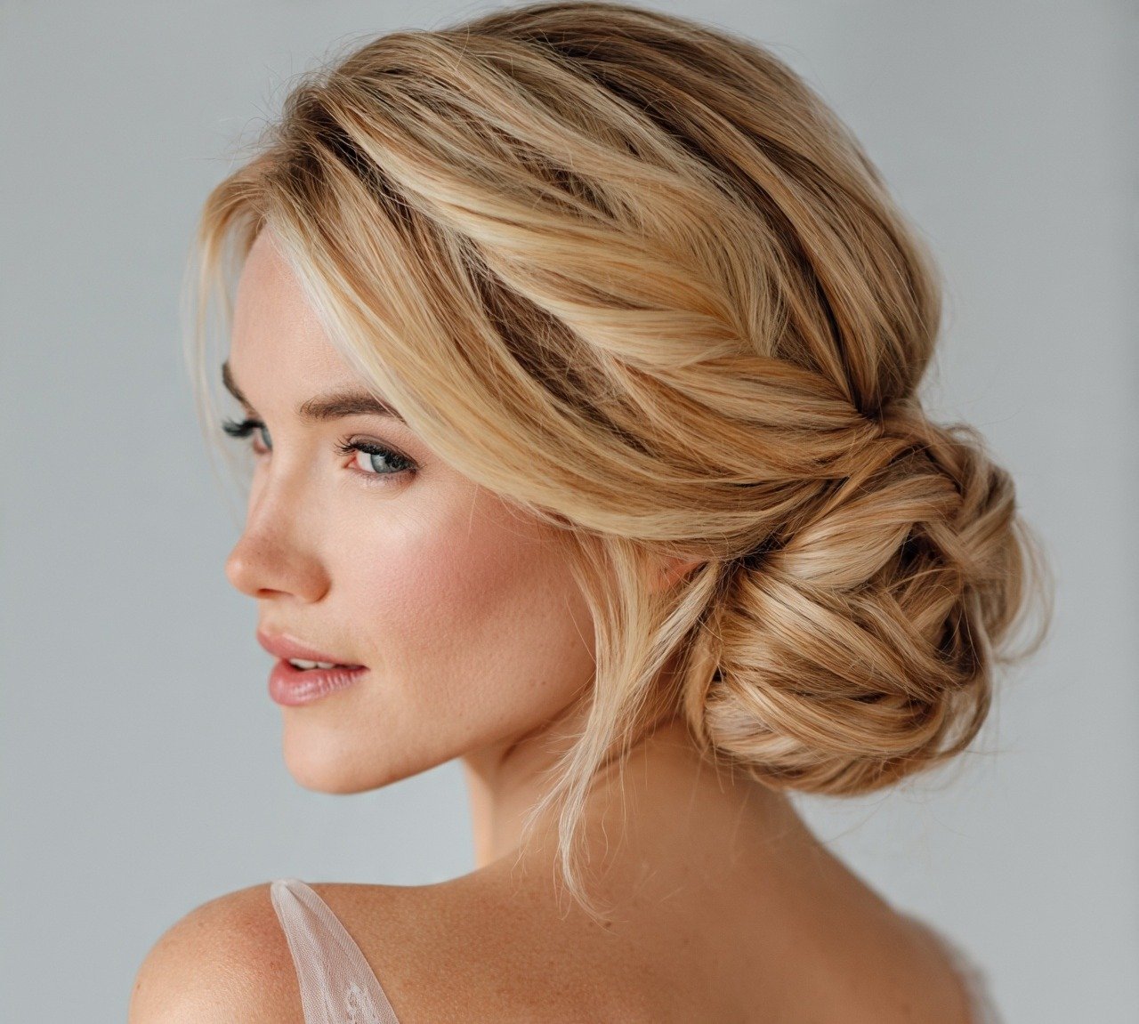 8. Twisted Knotted Updo Wedding Hairstyles
