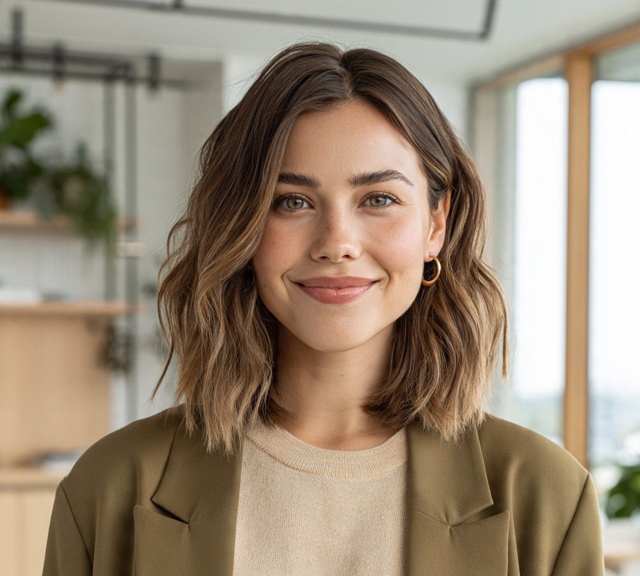 8. Wave Mid Length Hairstyles