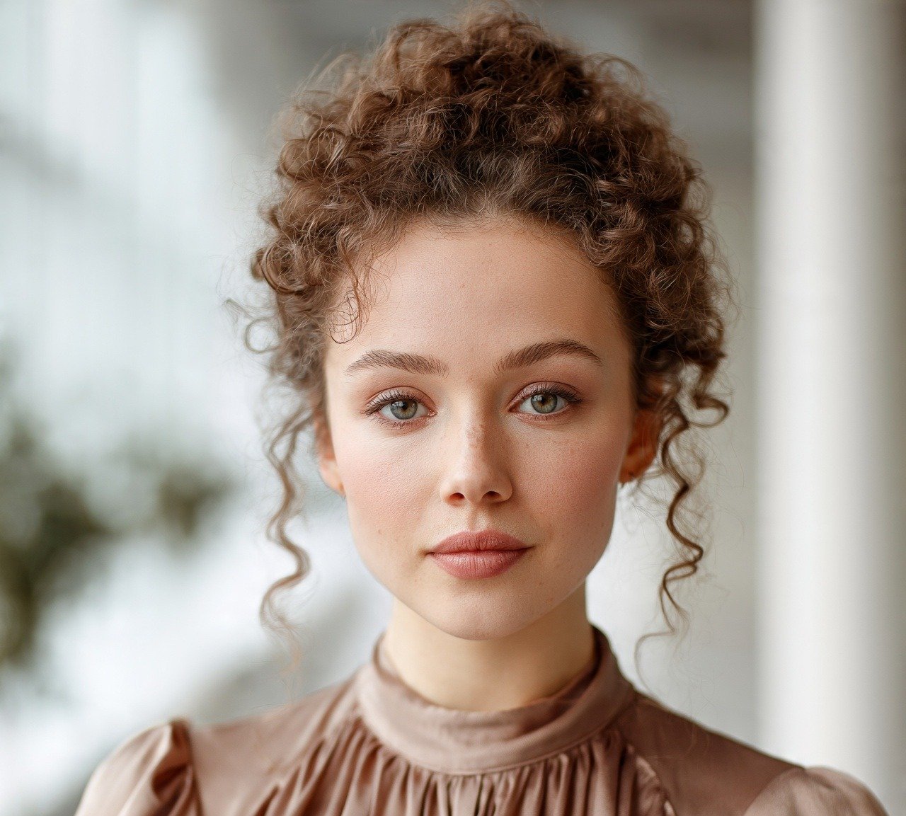 Bun Updo Hairstyles: 13 Trendy Ideas That Are Must To Try 10 9. Curly Bun Updo Hairstyles