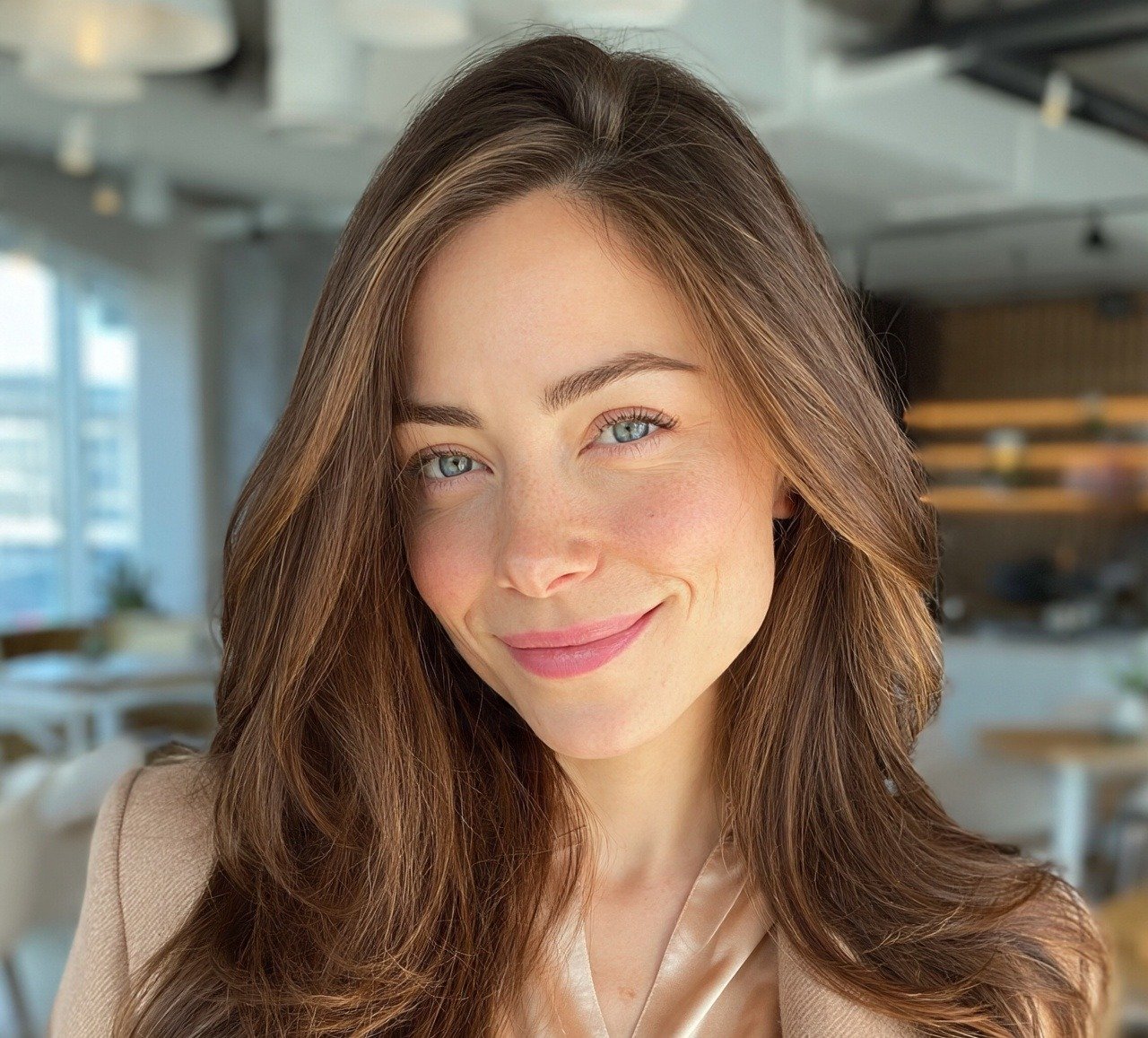 9. Golden Brown Babylights Hair Color for Brunettes