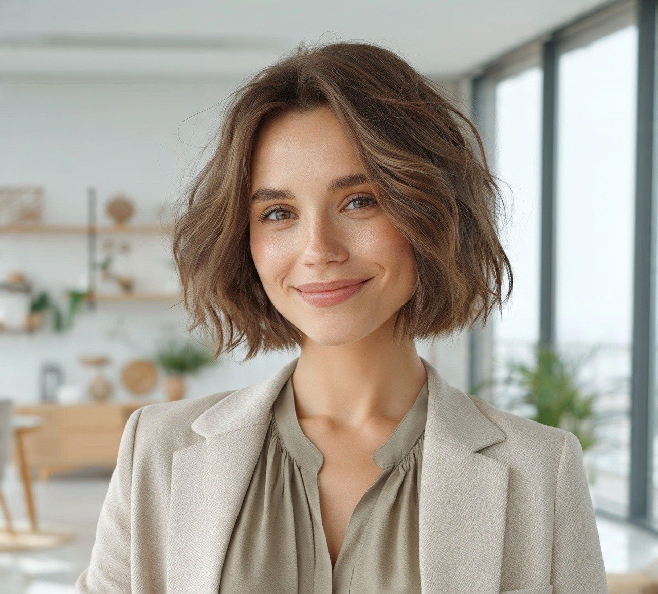 9. Layered Wavy Bob Hairstyles
