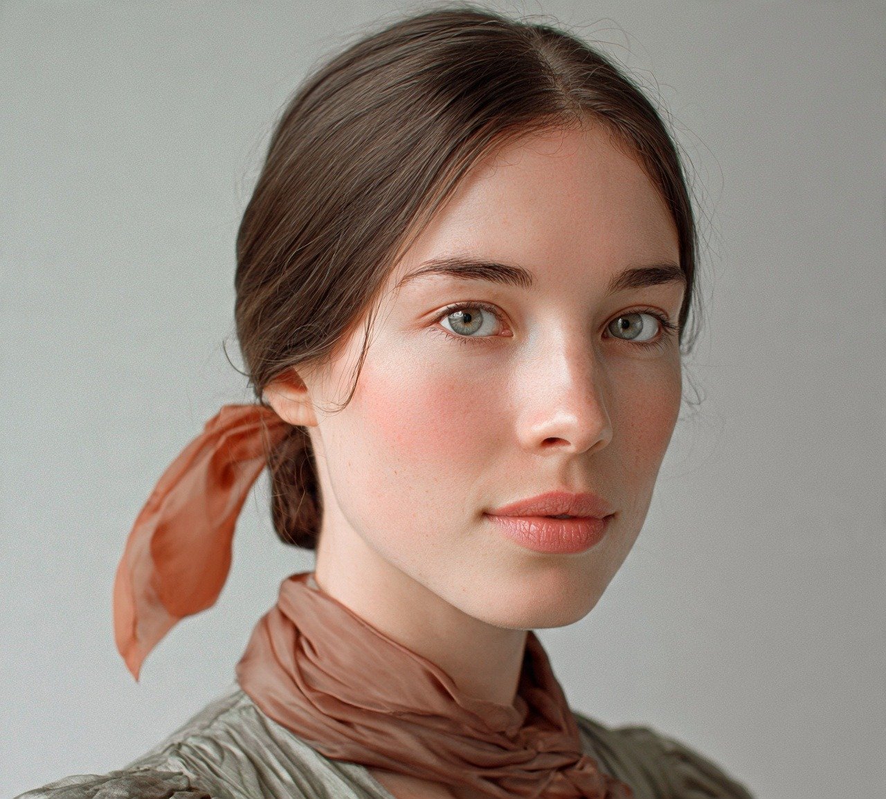 9. Low Bun with a Ribbon Easy Hairstyles