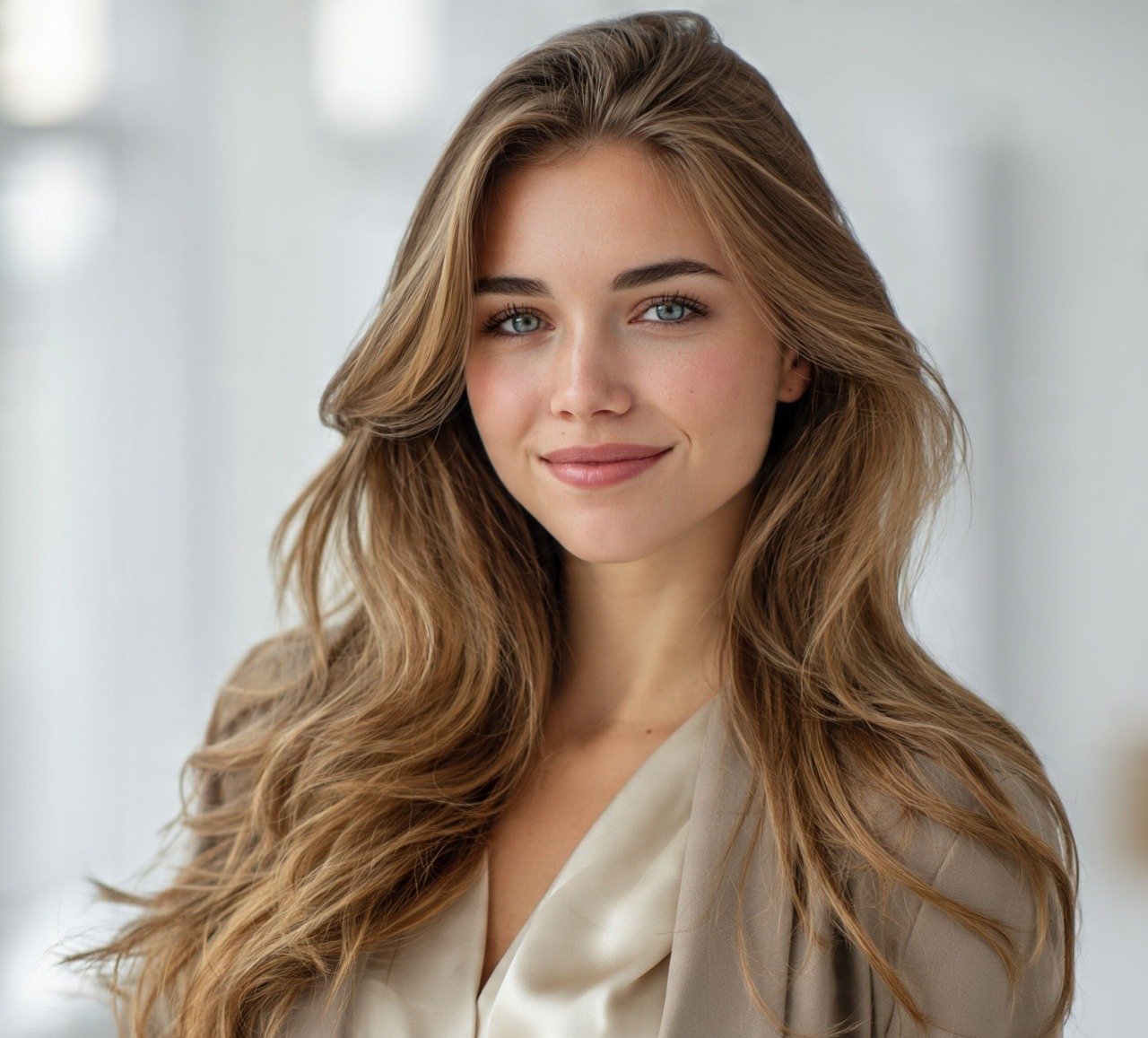 9. Side Swept Waves With Soft Layers Thick Hairstyles