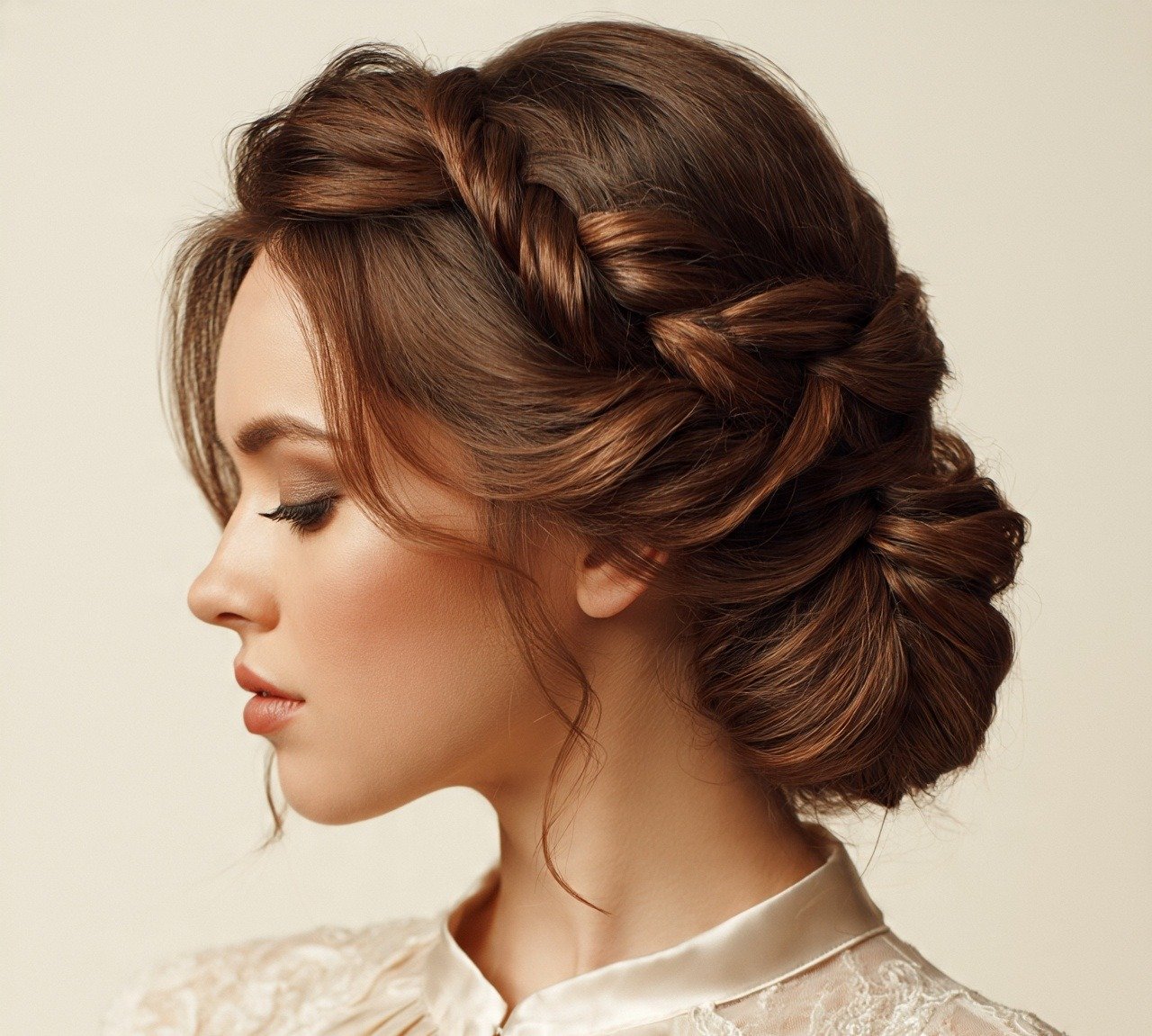 9. Twisted Rope Bun Wedding Hairstyles