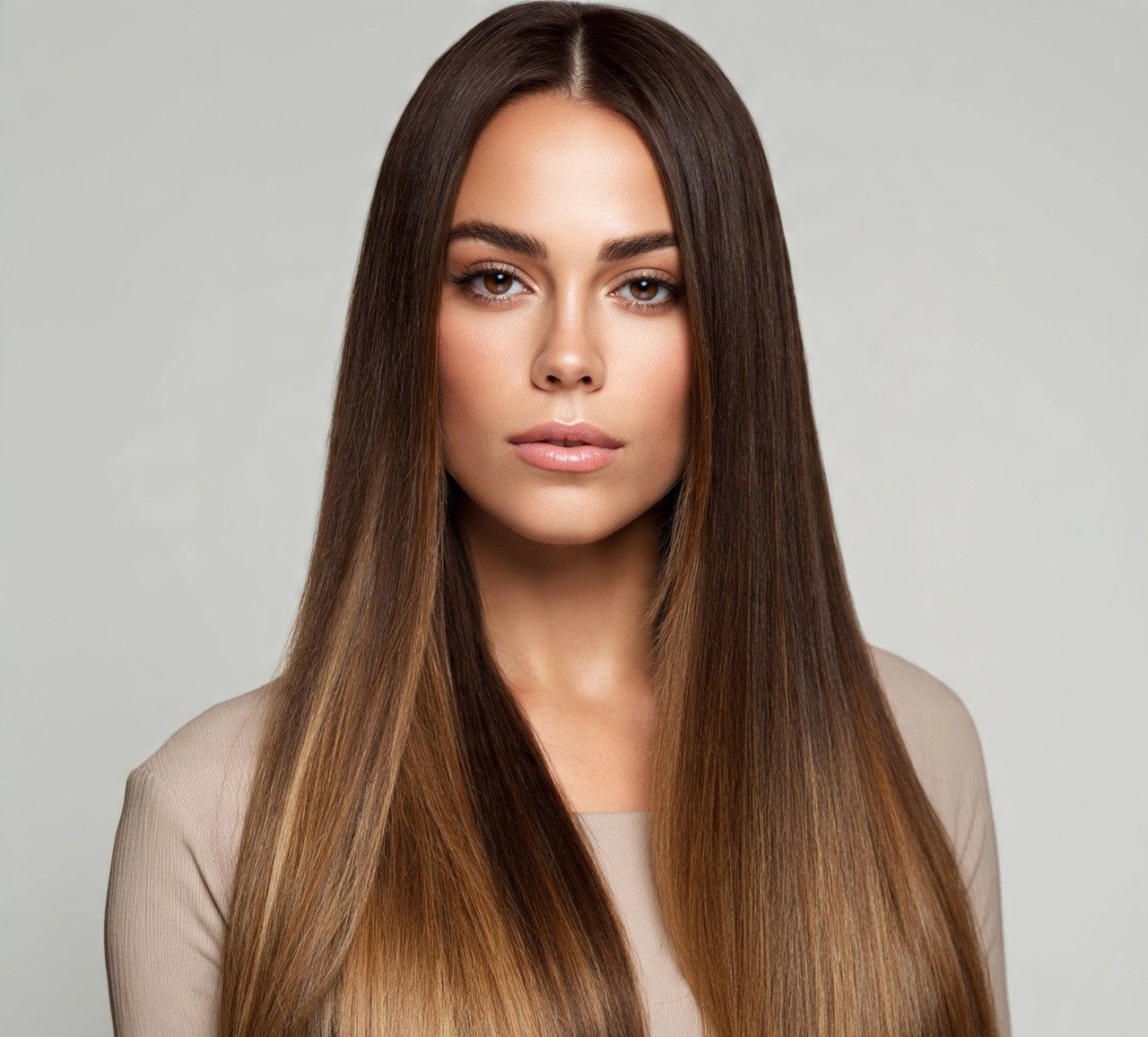 9. Two Tone Balayage For Long Straight Hair
