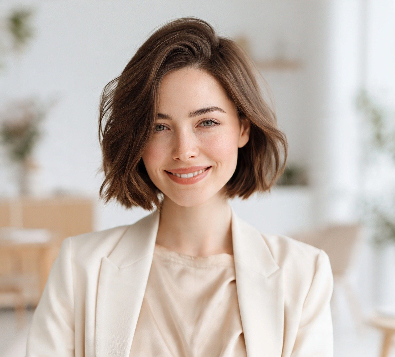 9. Wavy Blunt Bob Short Hairstyles