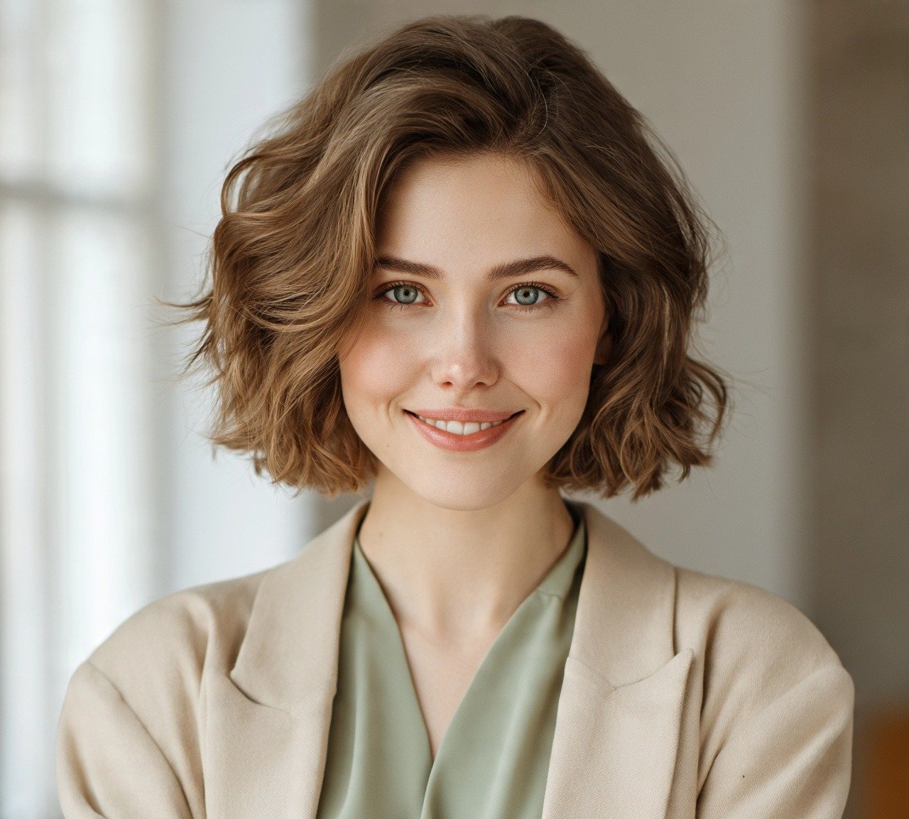 9. Wavy Bob With Textured Ends Cute Hairstyles