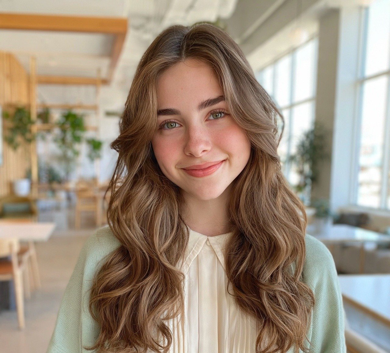 9. Wavy Hair with Face Framing Layers Hairstyles