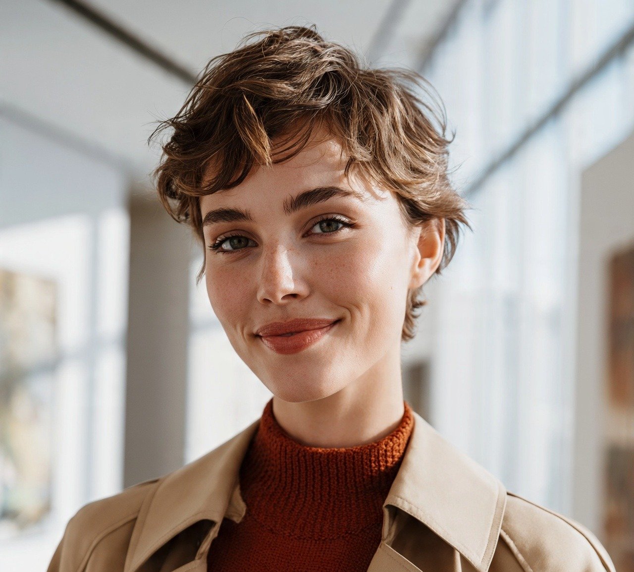 9. Wavy Pixie With Texture Hairstyles