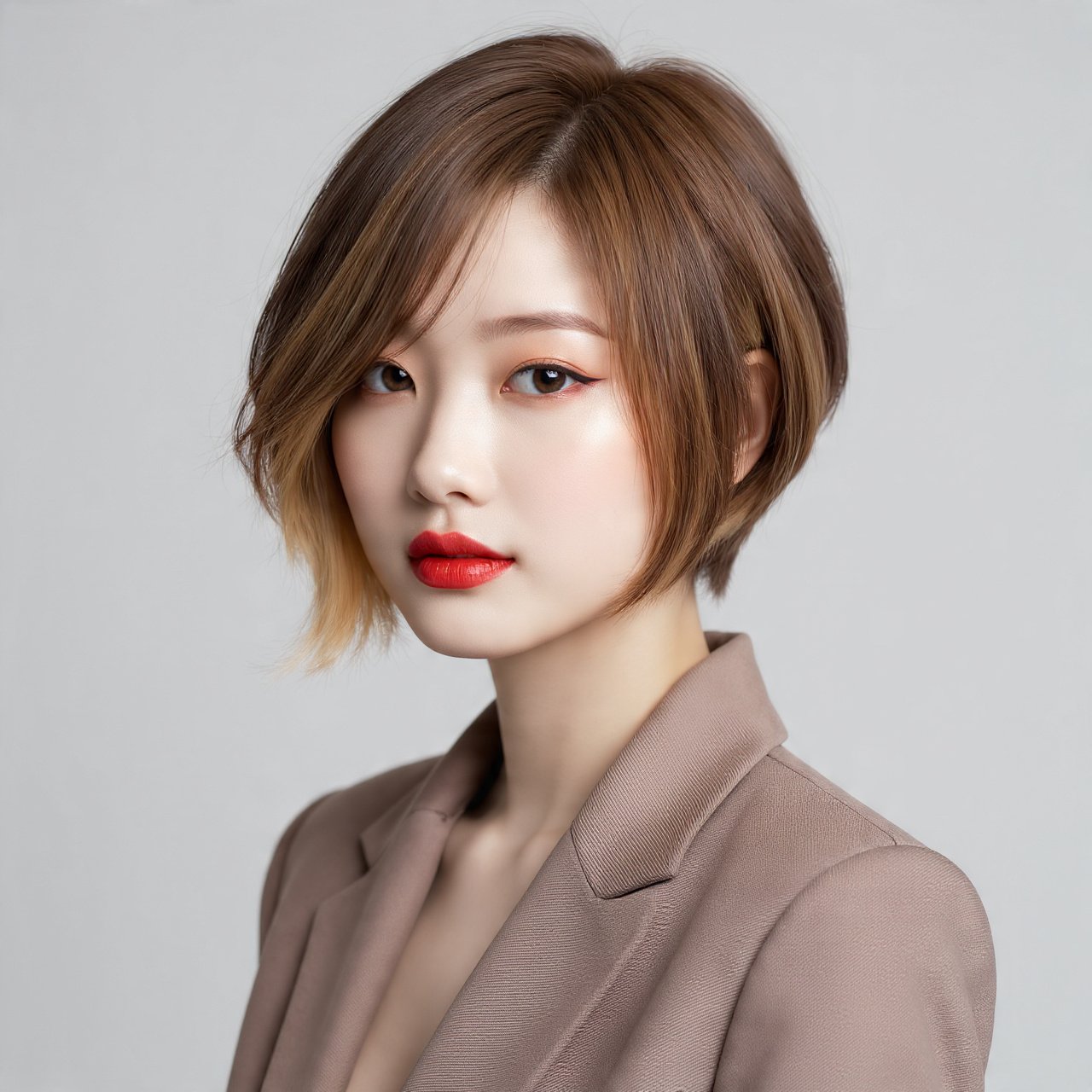 Angled Bob with Balayage
