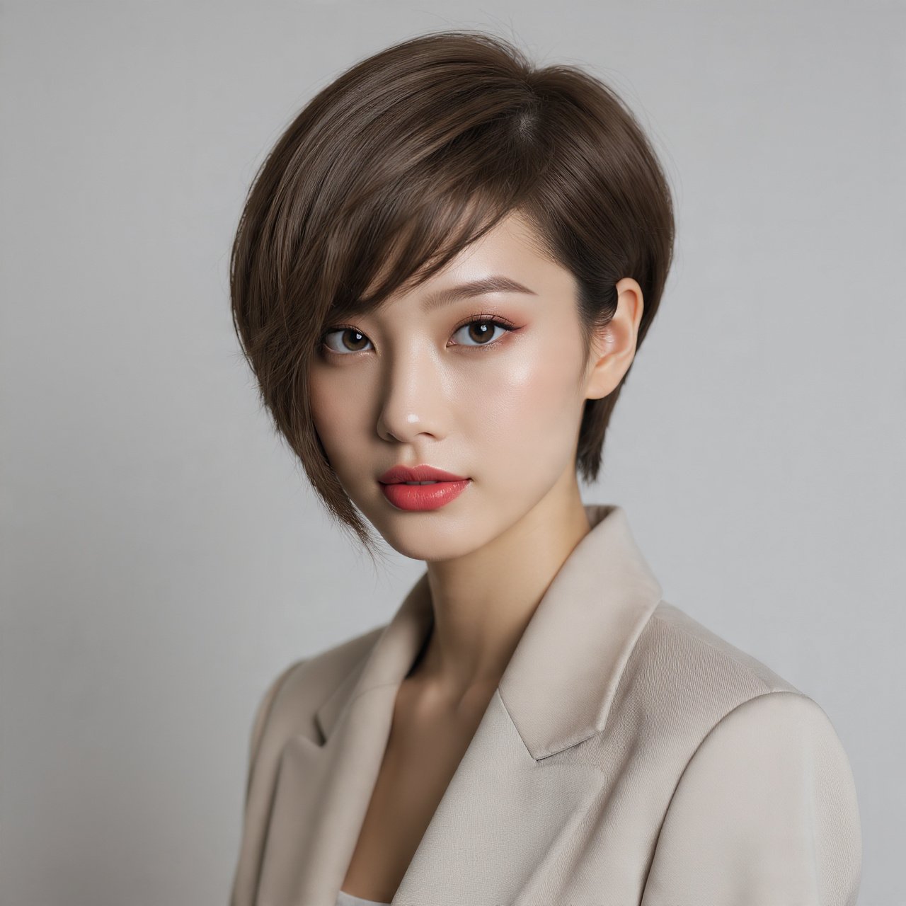 Angled Bob with Bangs