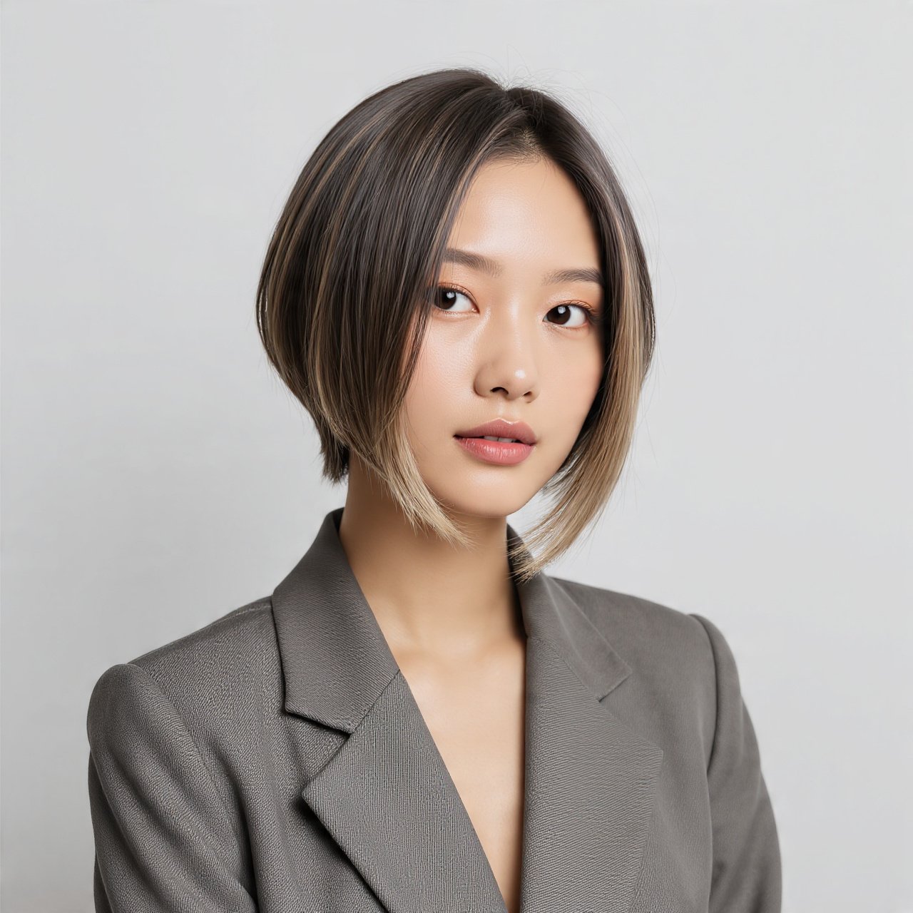 Angled Bob with Highlights