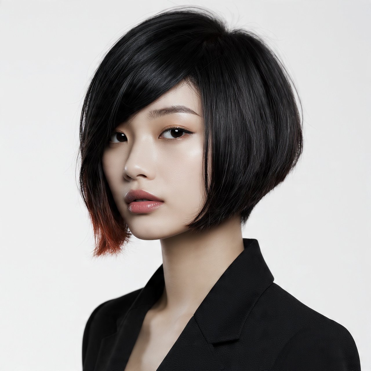 Angled Bob with Undercut or Nape Shave