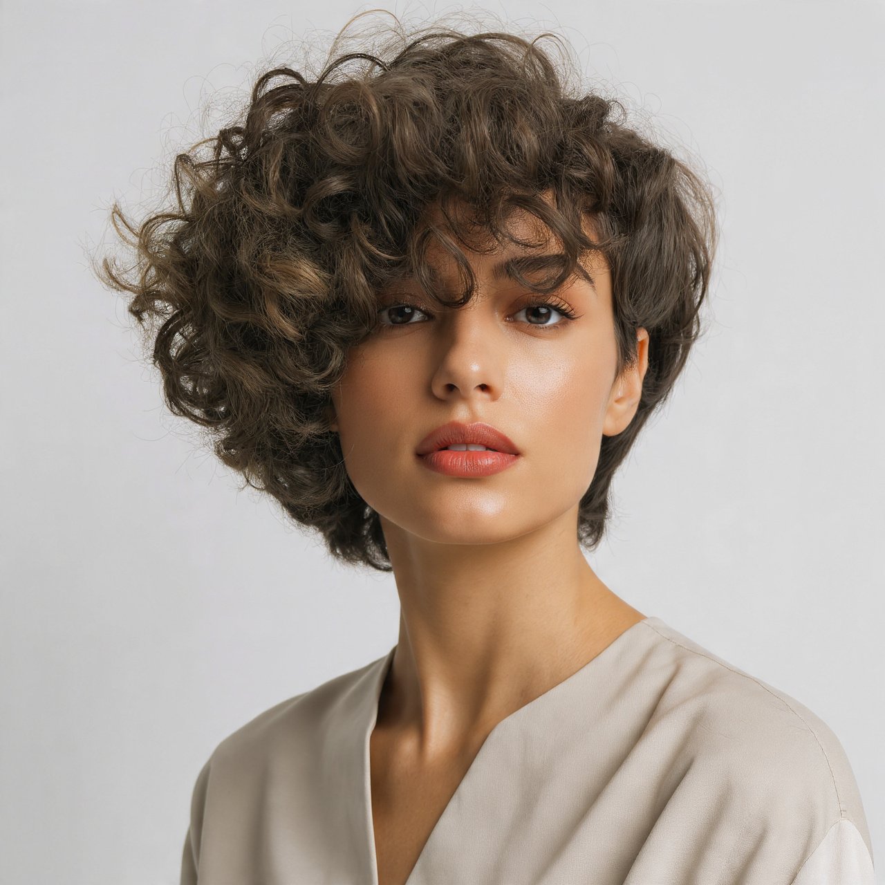 16 Trending Chic Short Curly Bob Hairstyles to Refresh Your Look 8 Asymmetrical Curly Bob