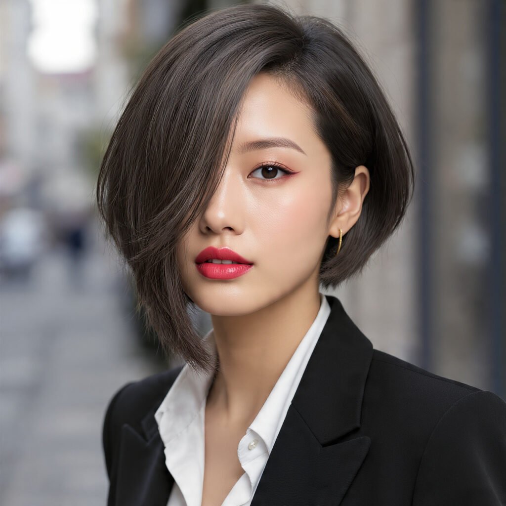 Trending Medium Bob Hairstyles: 15 Gorgeous Ideas Worth Saving on Pinterest 6 Asymmetrical Medium Bob