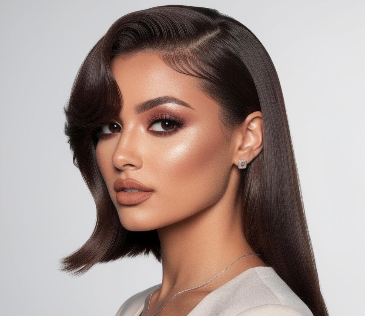 Bang quick weave hairstyles side part for square face