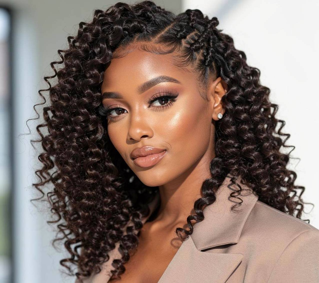 Bantu Knot Out Cute Quick Weave Hairstyles for Defined Curls