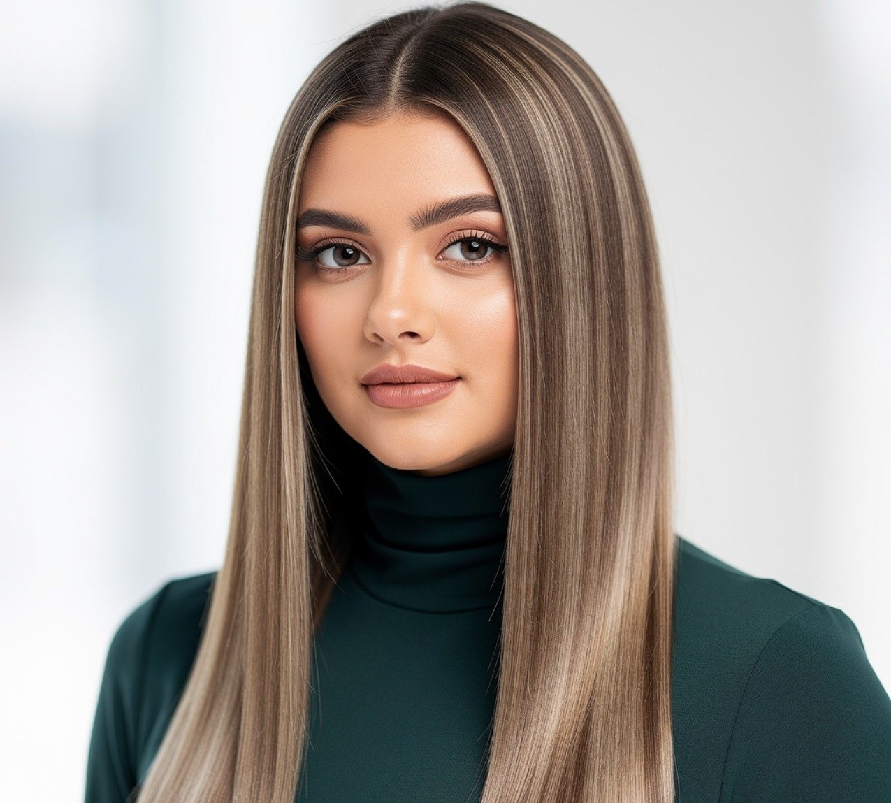Barely There Balayage on Long Straight Hair