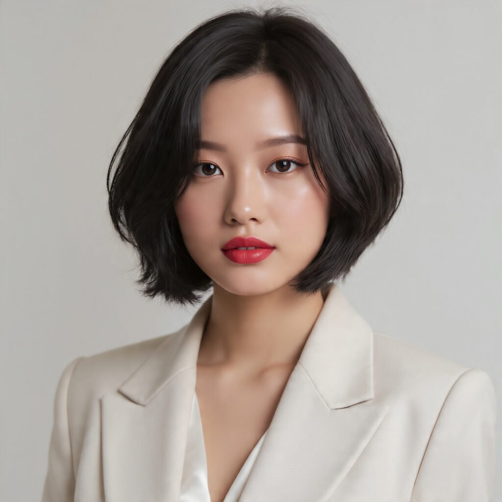 18 Trending Black Bob Hairstyles for Bold, Beautiful Style 4 Black Bob with Subtle Layers