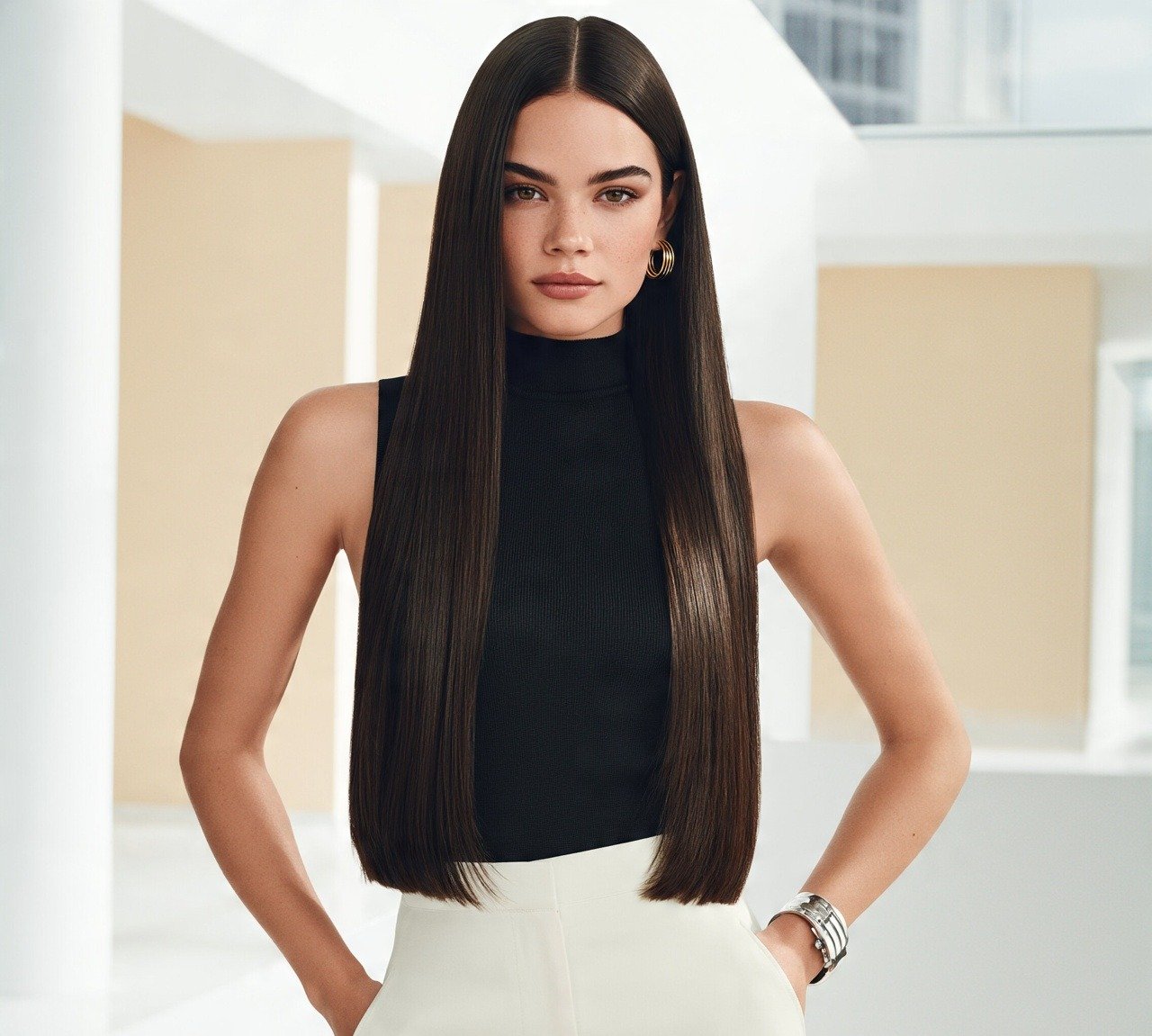 Blunt Haircut For Long Hairs