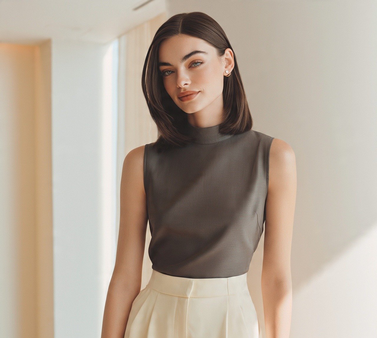 Blunt Long Bob Haircut