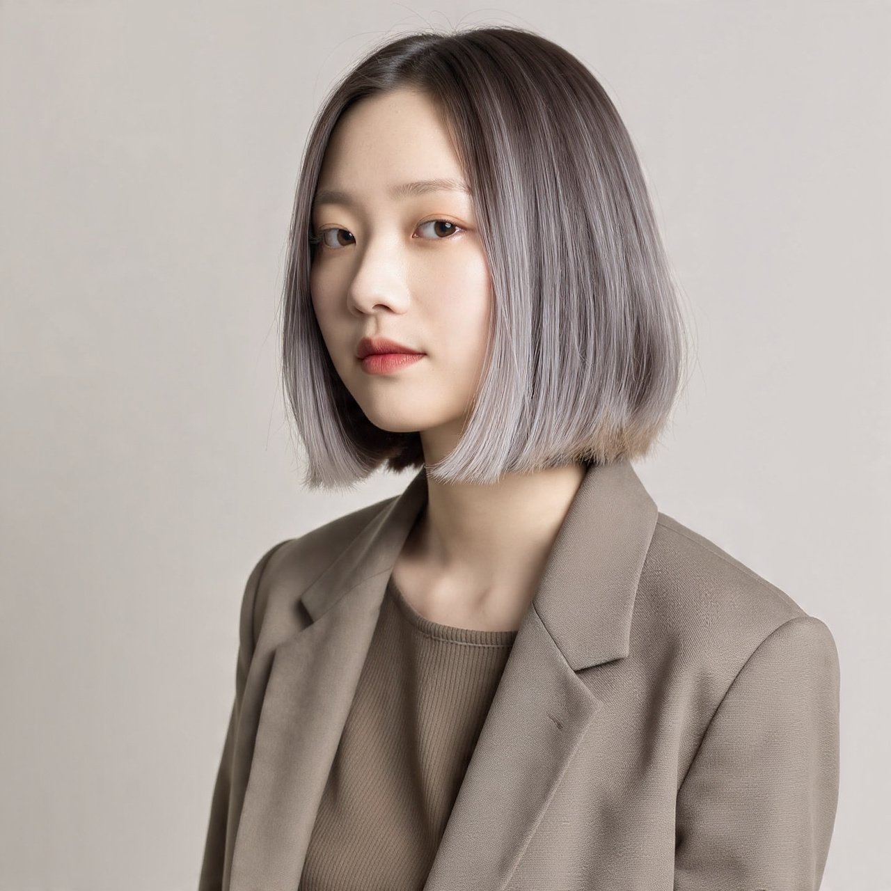 Blunt to Choppy Transitional Bob