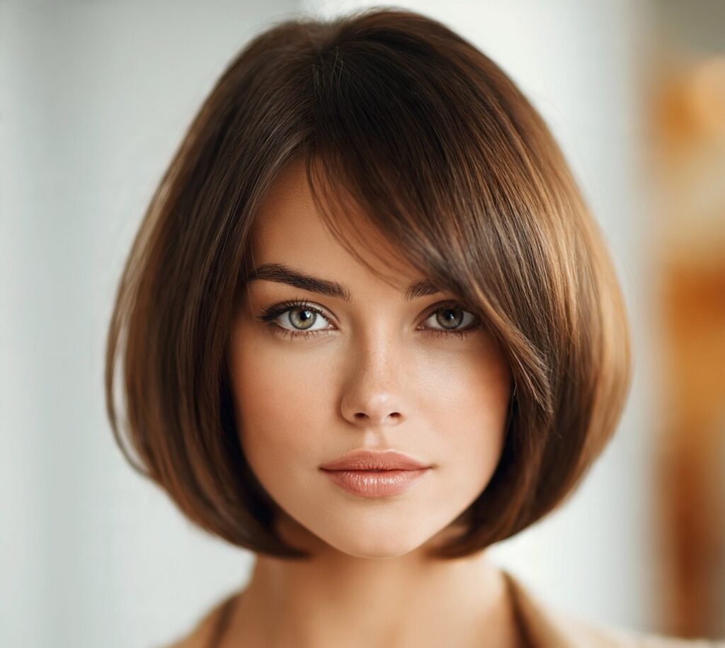 16 Trending and Flattering Bob Hairstyles for Round Faces 10 Bob with Height at the Crown