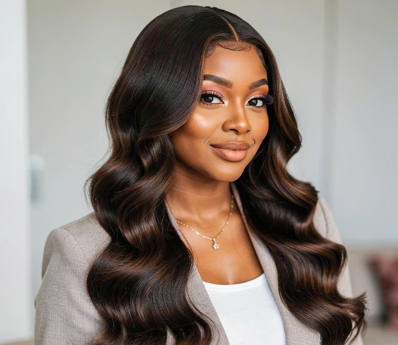 Body part quick weave hairstyles side part for everyday wea
