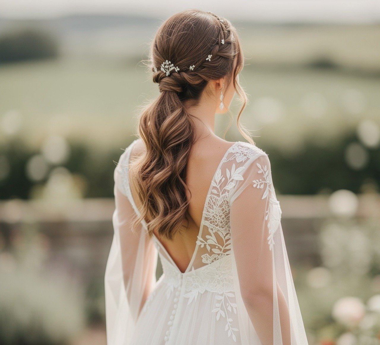 Bohemian Ponytail Hairstyles for Wedding Lovers