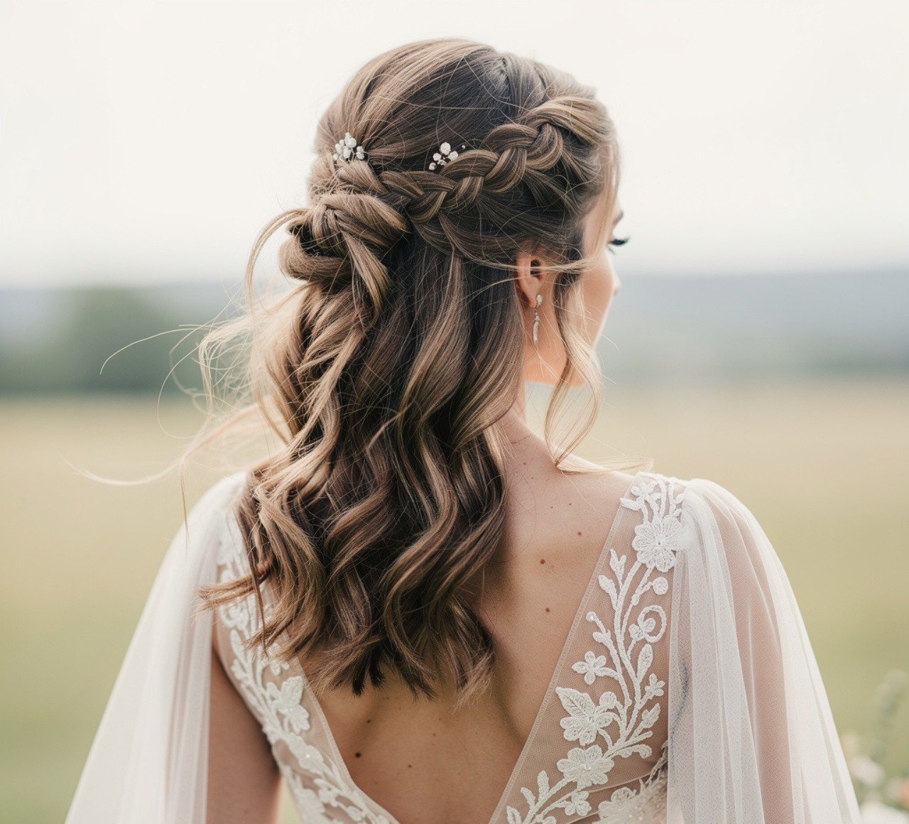 Bohemian Simple Wedding Hairstyles