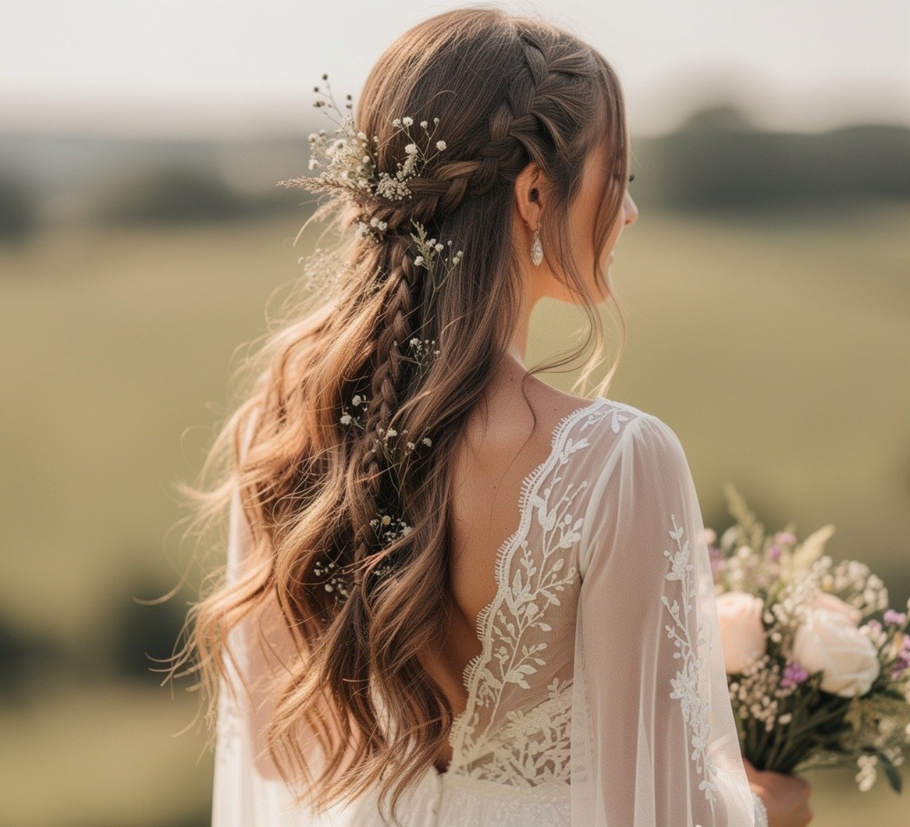 Bohemian Wedding Hairstyles for Free Spirited Brides