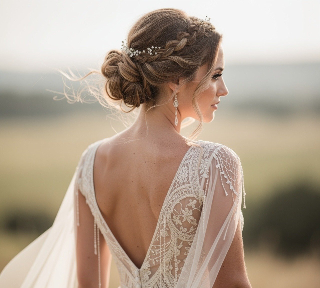 14 Beautiful Wedding Hairstyles for Short Hair Every Bride Will Love 13 Bohemian Wedding Hairstyles for Short Hair