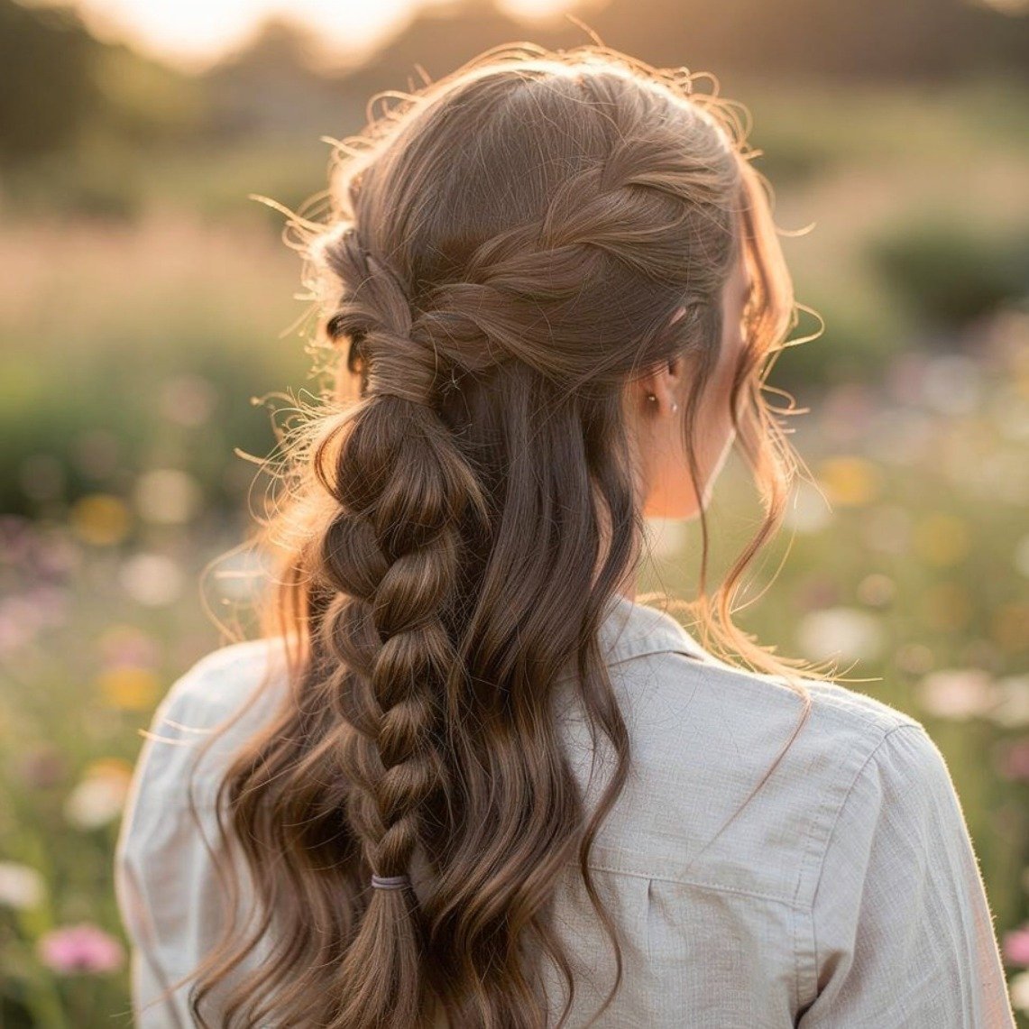 Boho Braided Ponytail