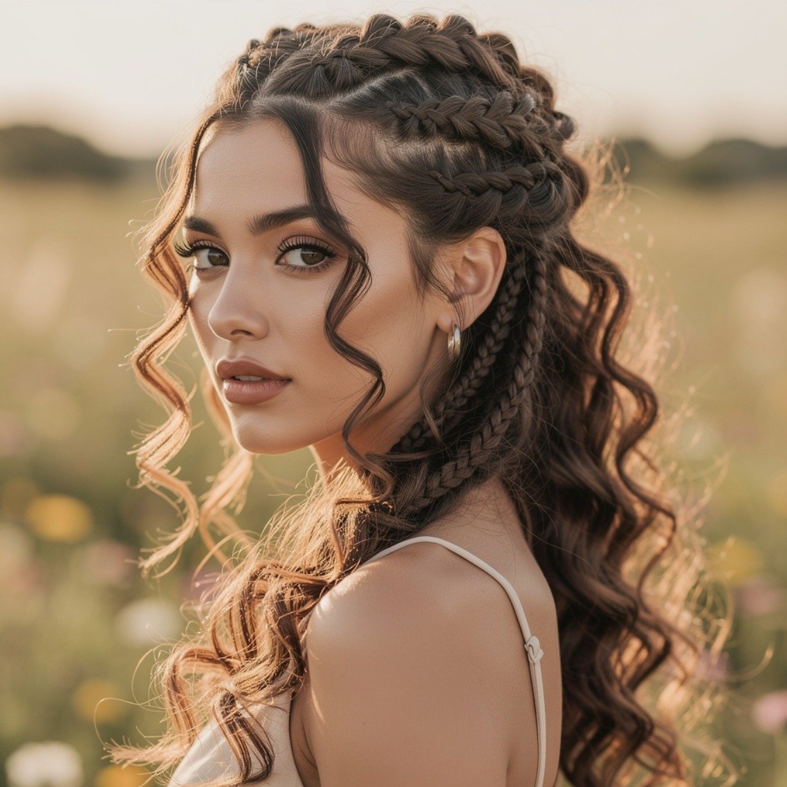 Boho Curly Braids