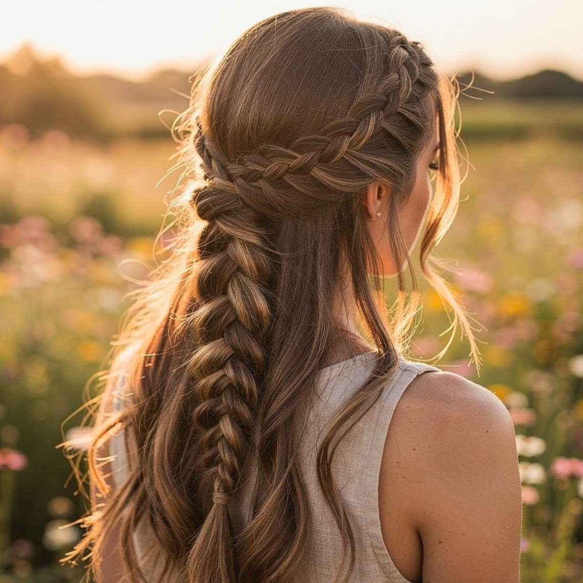 Boho Side Fishtail Braid