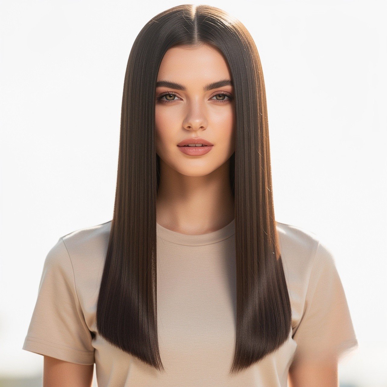 Bone Straight Hairstyle