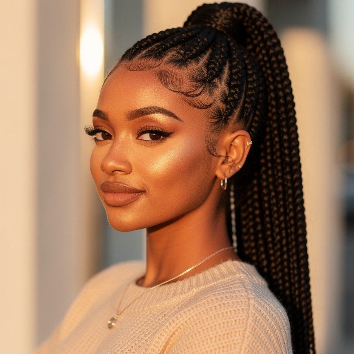 Box Braids Ponytail