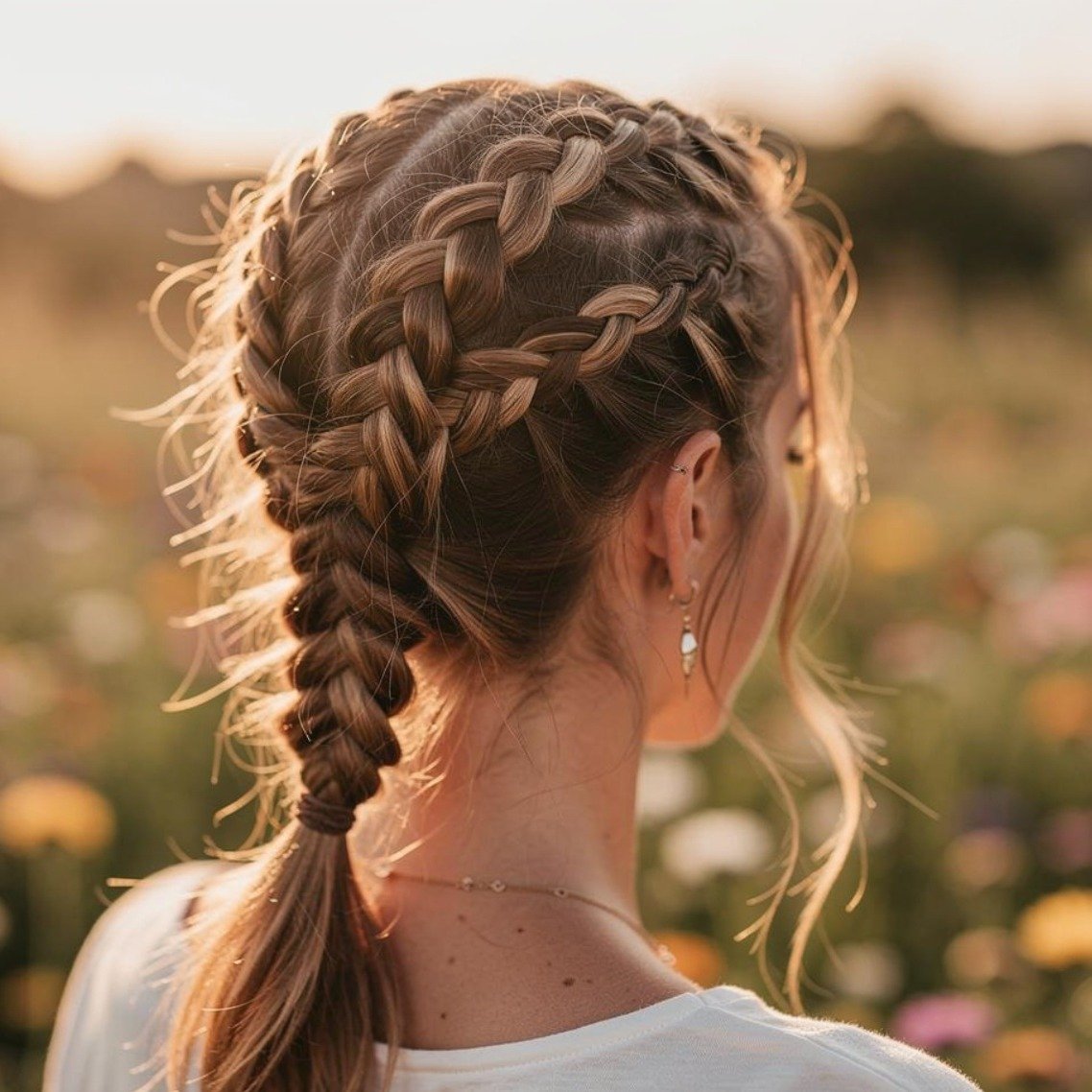 Braided Hairstyles Ponytail for a Stylish and Effortless Look 11 Boxer Braid Ponytail